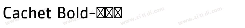 Cachet Bold字体转换